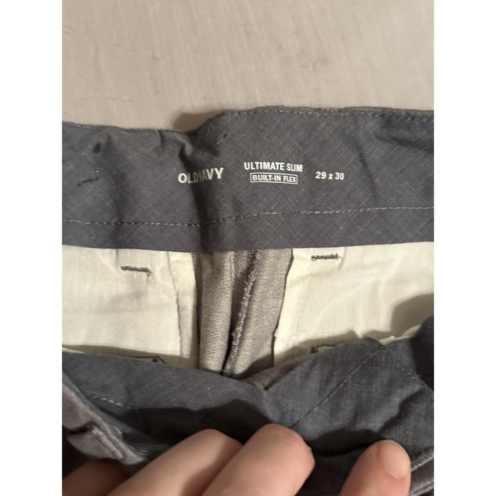 Old Navy Slim Ultimate Pants Size 29X30 Light Grey Designed In San Francisco - Picture 5 of 8